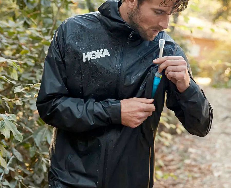 Hoka Mens Jackets NZ - Hoka One One Gore-Tex Shakedry™ Run Blue (BCR684152)